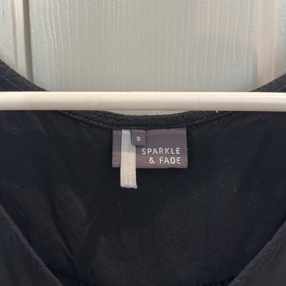 Sparkle & Fade leopard print and black hi low tank top XS / S - Picture 7 of 8